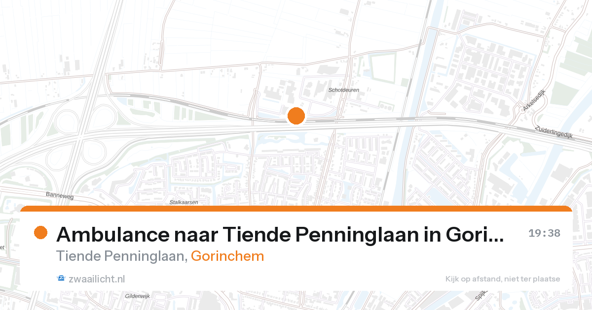 Ambulance naar Tiende Penninglaan in Gorinchem — 26 aug 2026