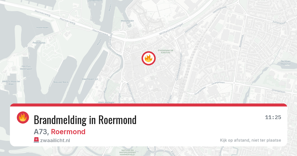 Brandmelding in Roermond — 1 jun 2026