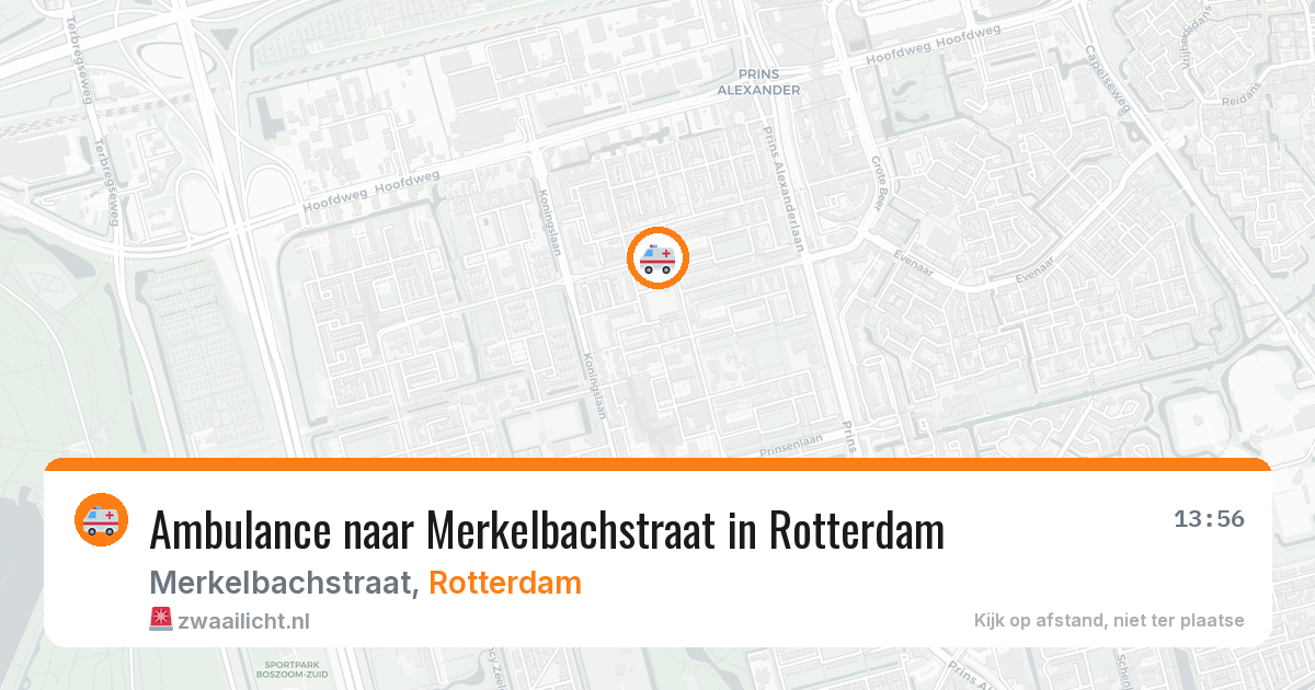 Ambulance naar Merkelbachstraat in Rotterdam — 28 mei 2026