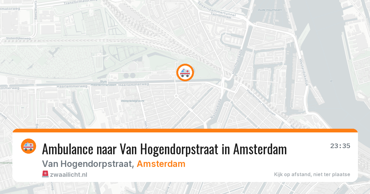 Ambulance naar Van Hogendorpstraat in Amsterdam — 27 jun 2026
