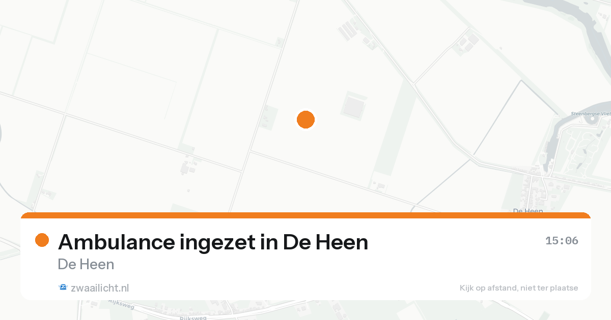 Ambulance ingezet in De Heen — 23 aug 2026