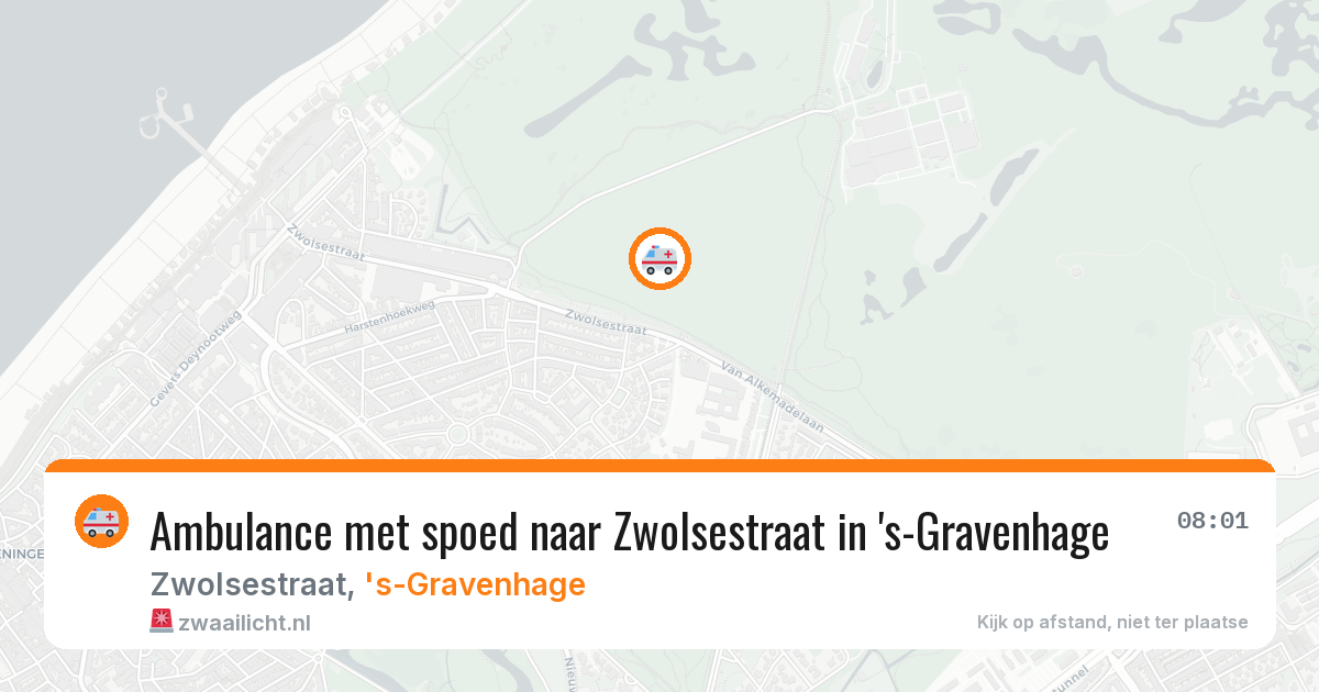 Ambulance met spoed naar Zwolsestraat in 's-Gravenhage — 23 jan 2026