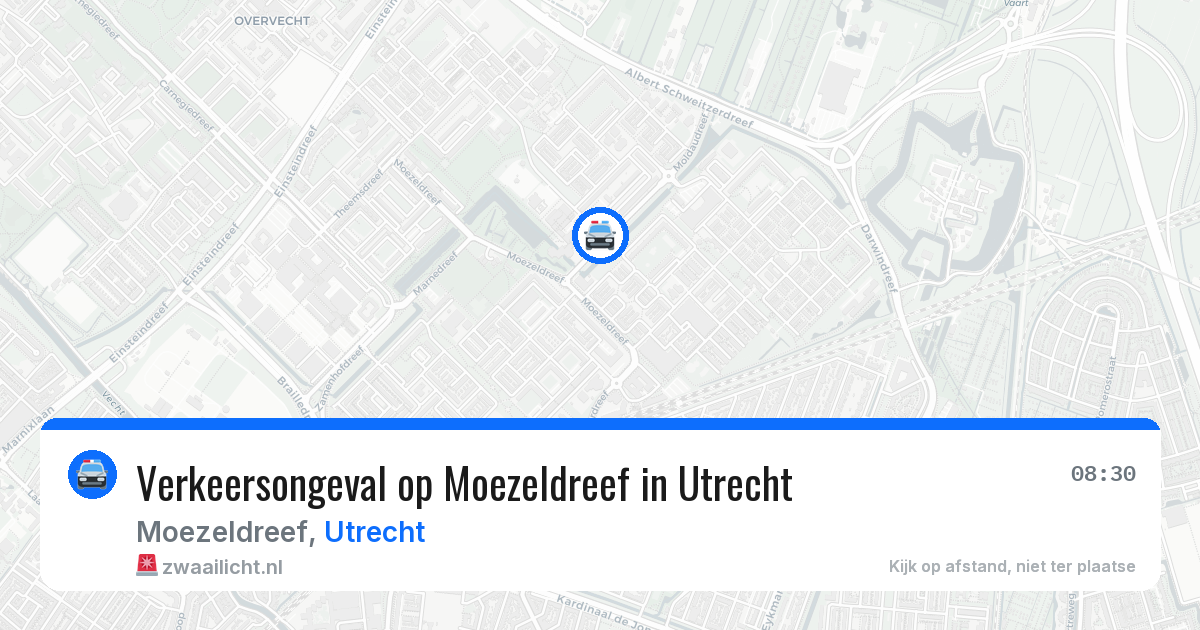 Verkeersongeval op Moezeldreef in Utrecht — 31 mrt 2026