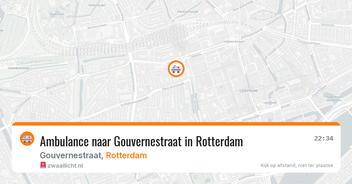 Ambulance naar Gouvernestraat in Rotterdam — 13 jun 2026