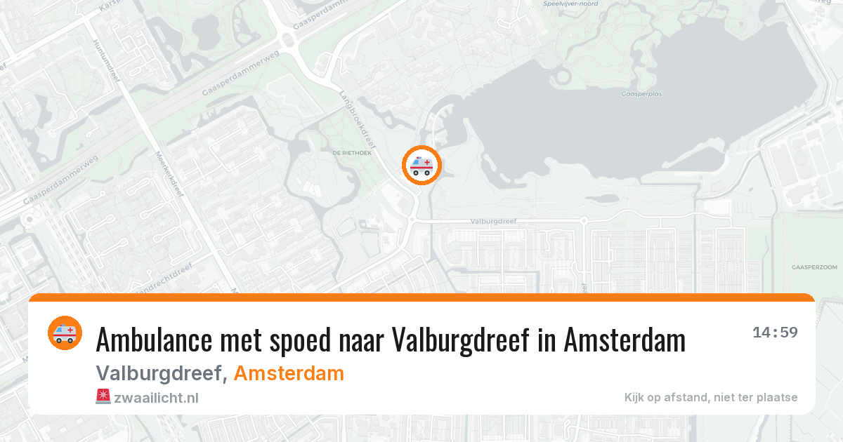 Ambulance met spoed naar Valburgdreef in Amsterdam — 31 mei 2026