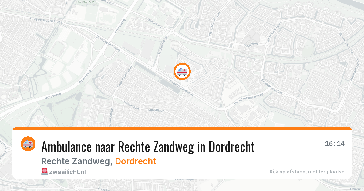 Ambulance naar Rechte Zandweg in Dordrecht — 26 jun 2026