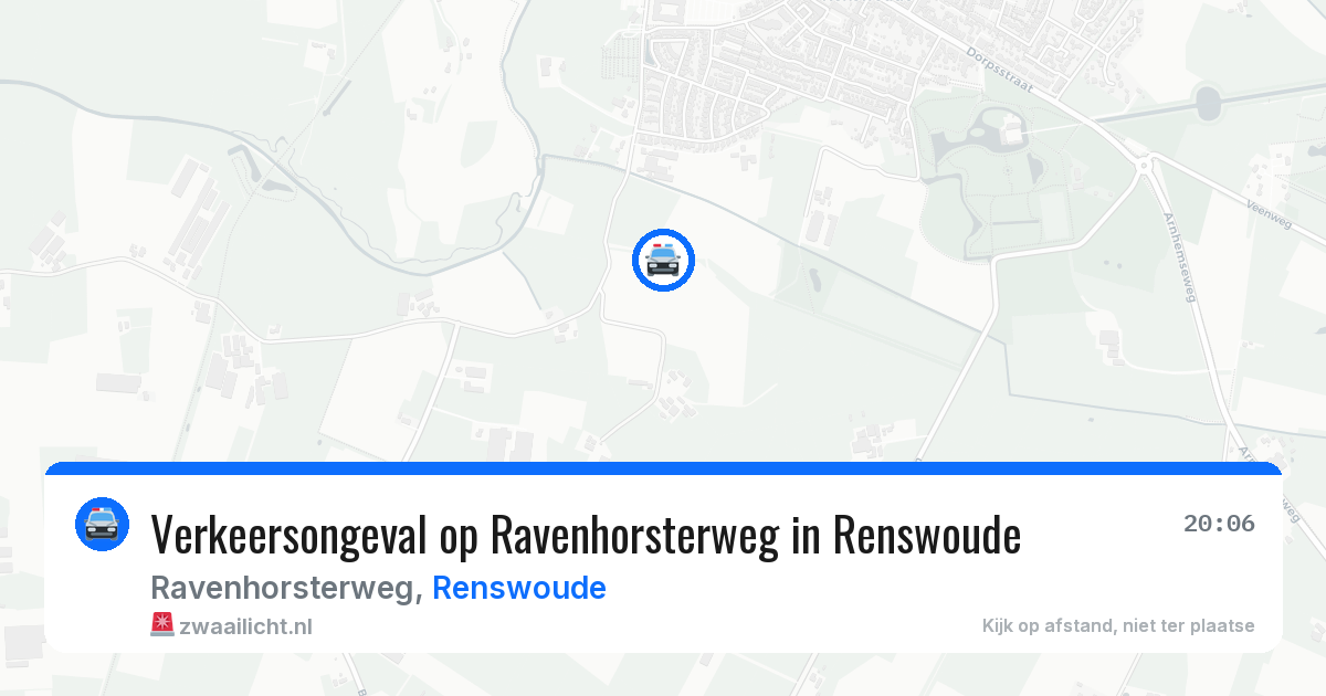 Verkeersongeval op Ravenhorsterweg in Renswoude — 10 apr 2026