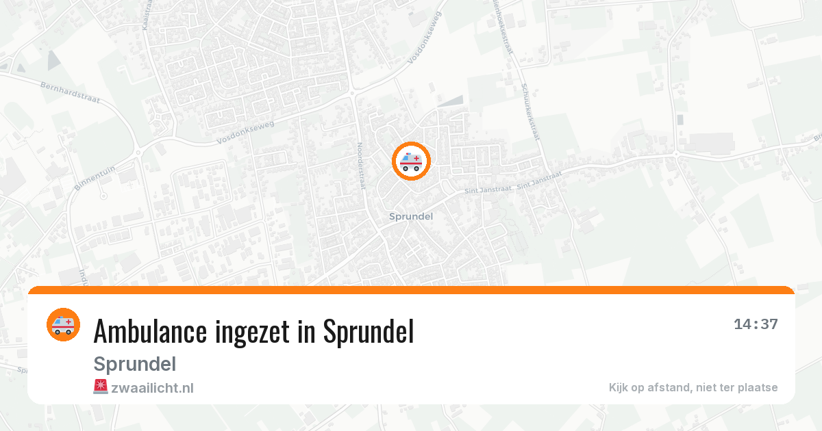 Ambulance ingezet in Sprundel — 30 mrt 2026