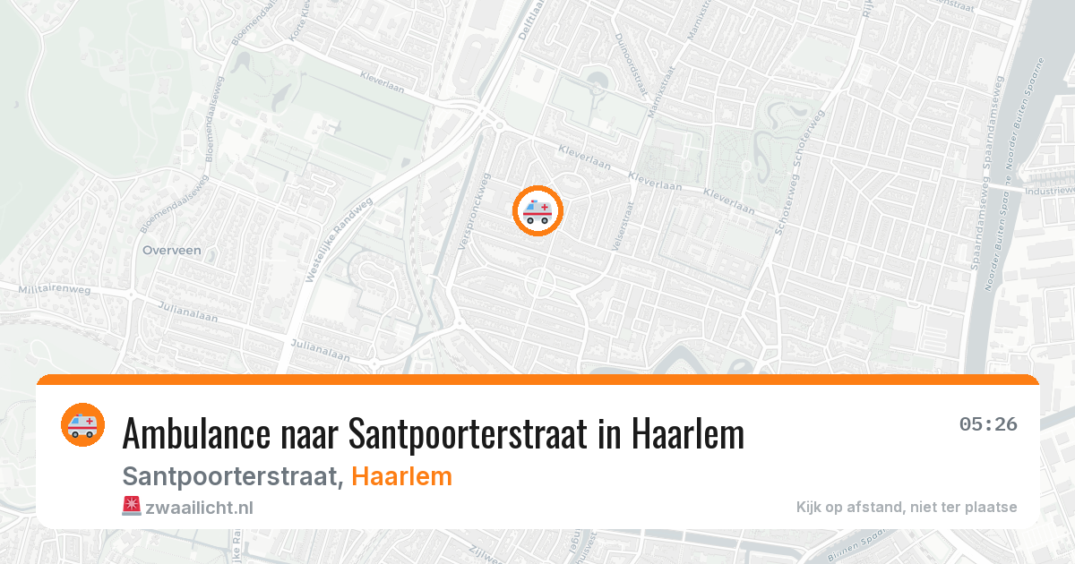 Ambulance naar Santpoorterstraat in Haarlem — 5 jul 2026