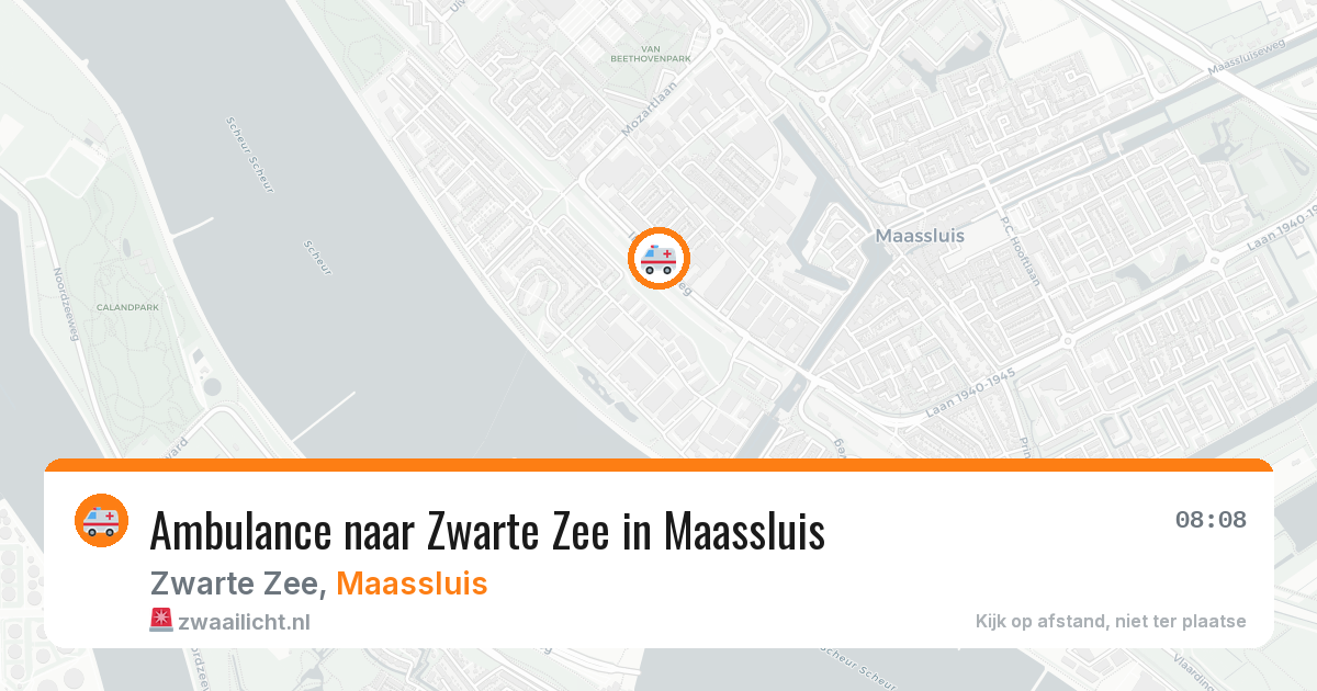 Ambulance naar Zwarte Zee in Maassluis — 16 jul 2026