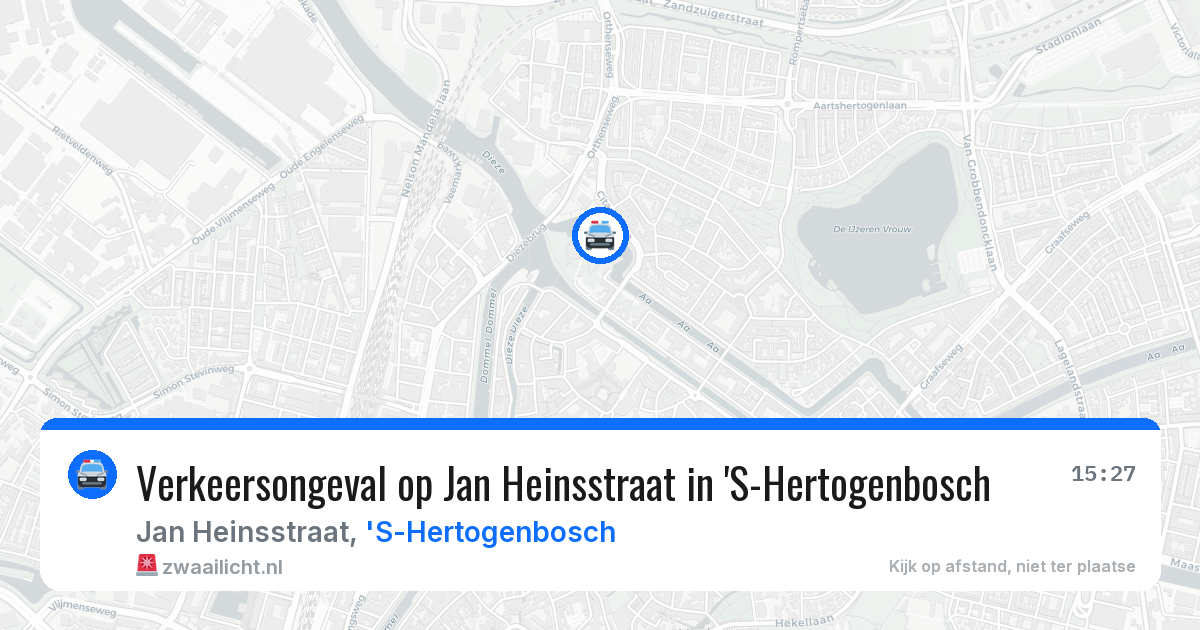 Verkeersongeval op Jan Heinsstraat in 'S-Hertogenbosch — 19 jan 2026