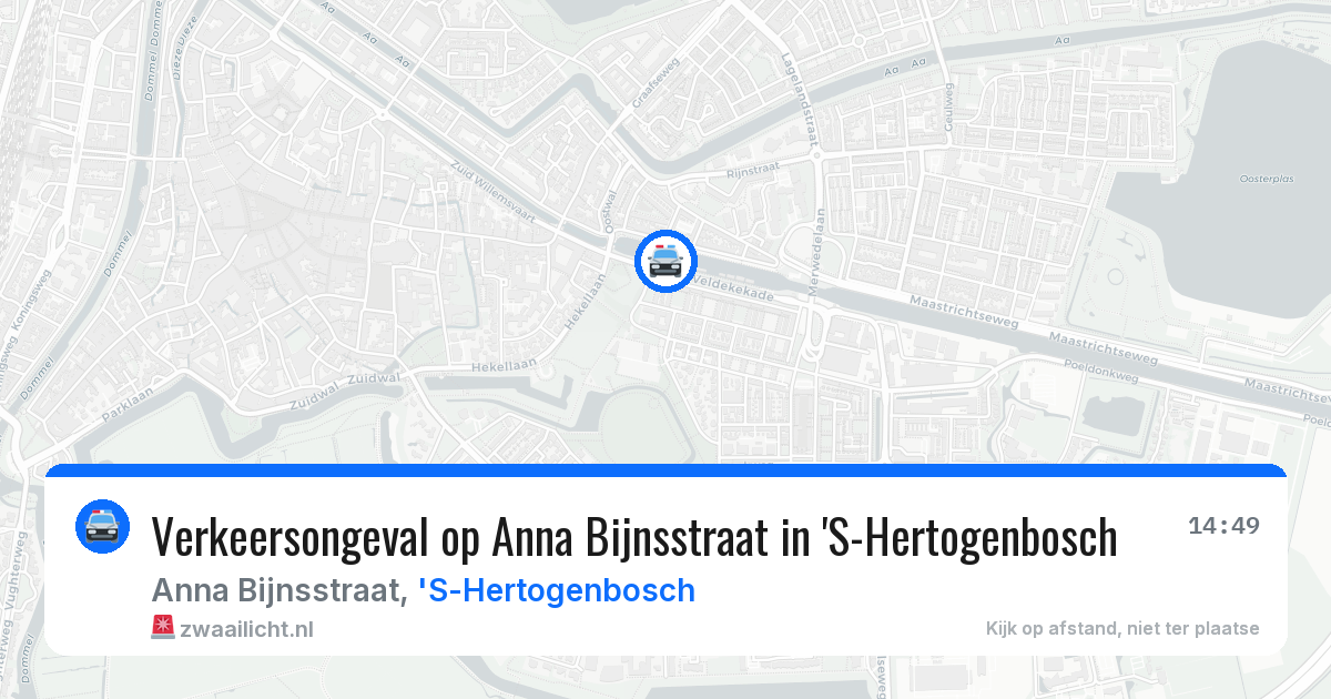 Verkeersongeval op Anna Bijnsstraat in 'S-Hertogenbosch — 19 jun 2026
