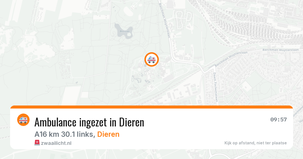 Ambulance ingezet in Dieren — 30 jan 2026 | 🚨 Zwaailicht.nl