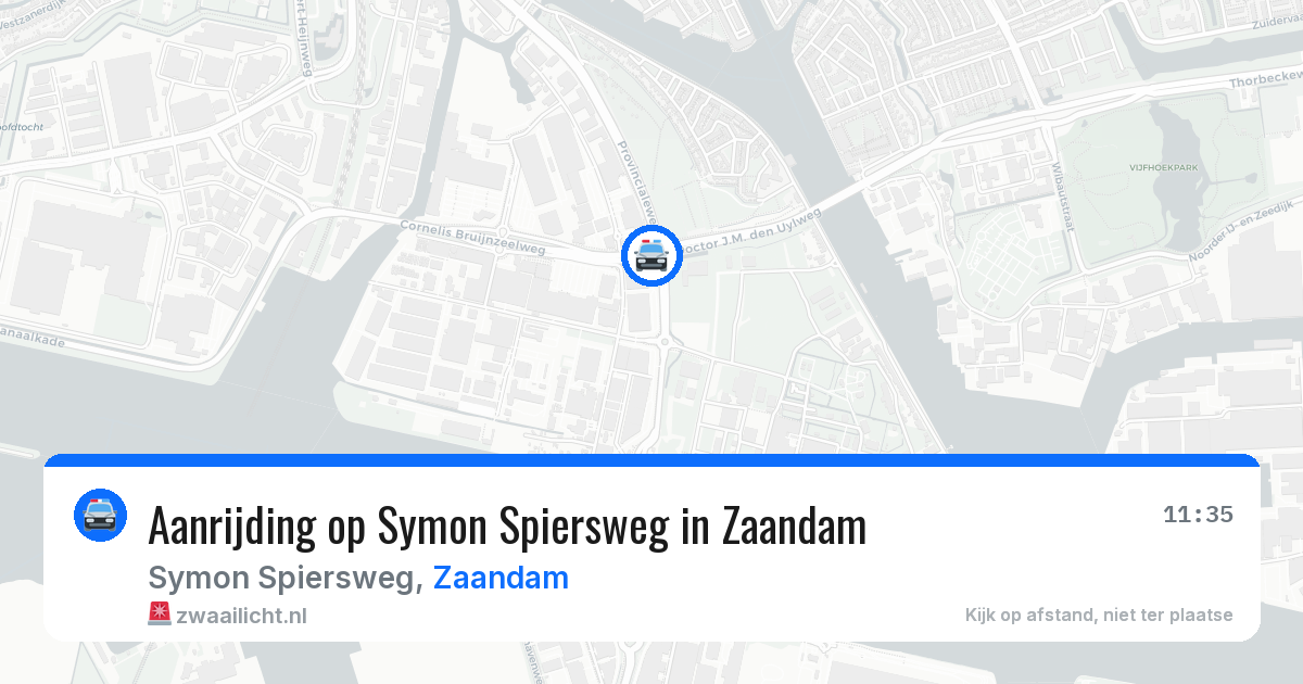 Aanrijding op Symon Spiersweg in Zaandam — 25 jun 2026