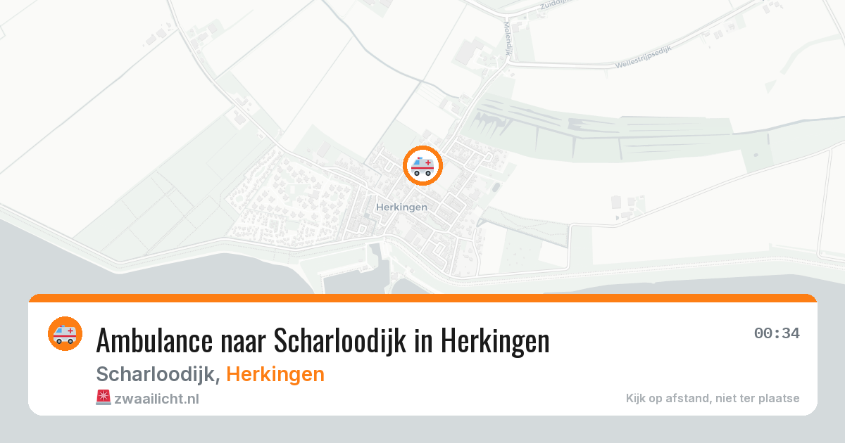 Ambulance naar Scharloodijk in Herkingen — 14 mei 2026