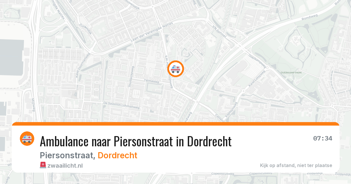 Ambulance naar Piersonstraat in Dordrecht — 23 mei 2026