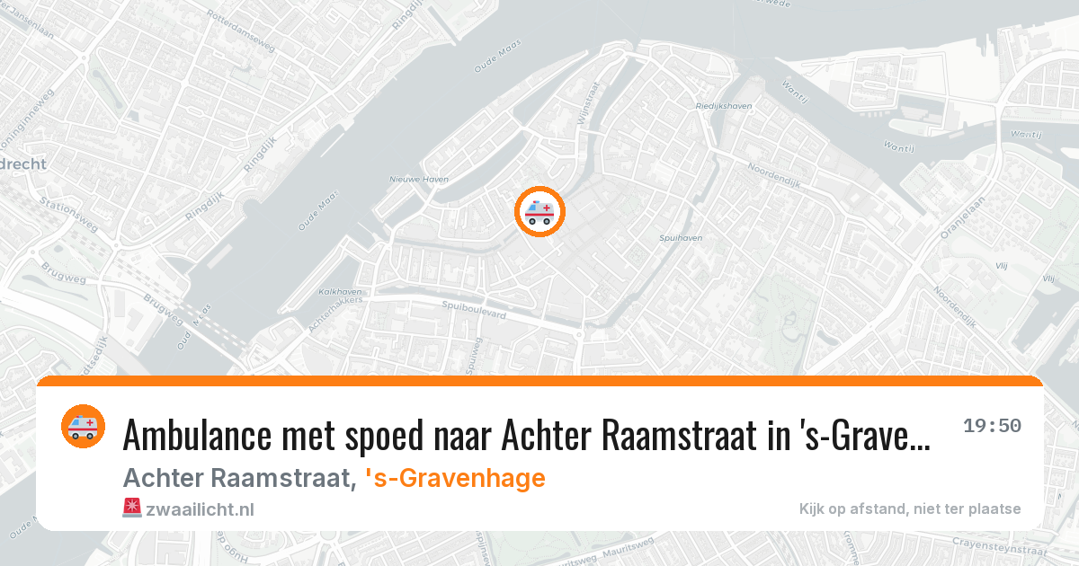 Ambulance met spoed naar Achter Raamstraat in 's-Gravenhage — 1 feb 2026
