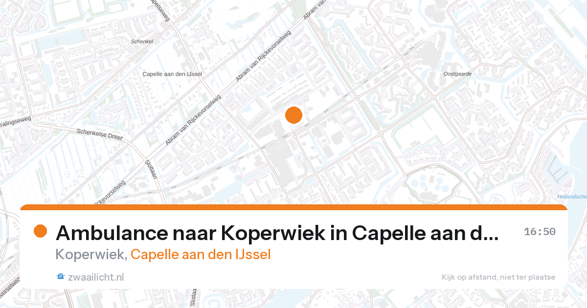 Ambulance naar Koperwiek in Capelle aan den IJssel — 28 aug 2026
