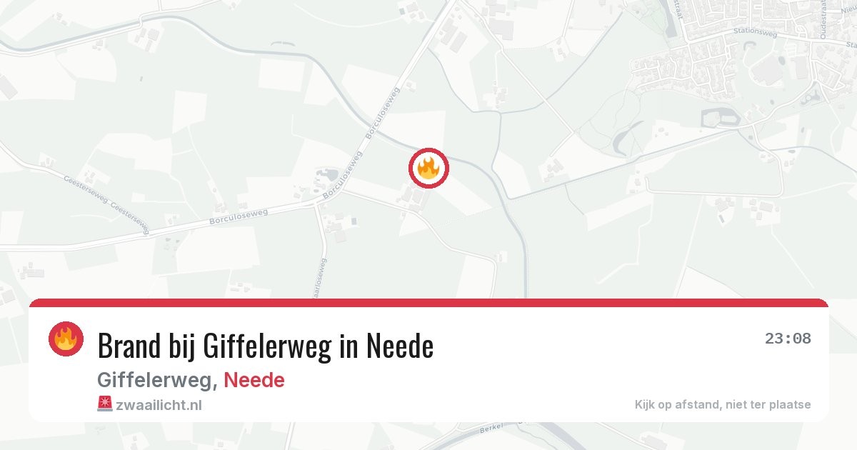 Brand bij Giffelerweg in Neede — 12 aug 2026