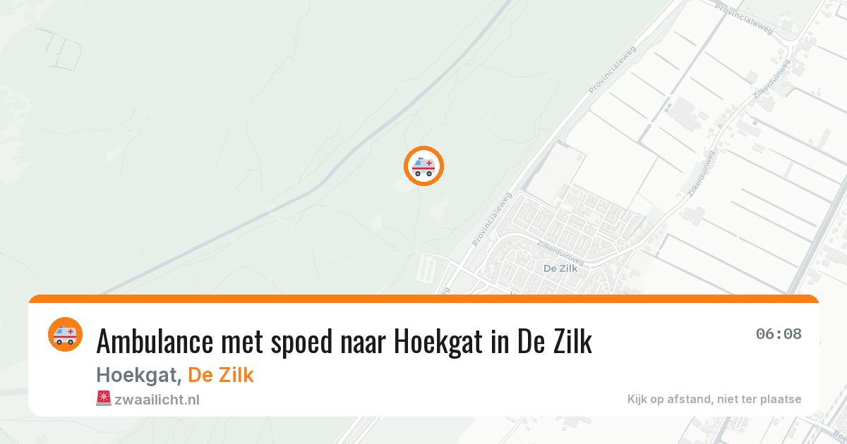 Ambulance met spoed naar Hoekgat in De Zilk — 15 jun 2026