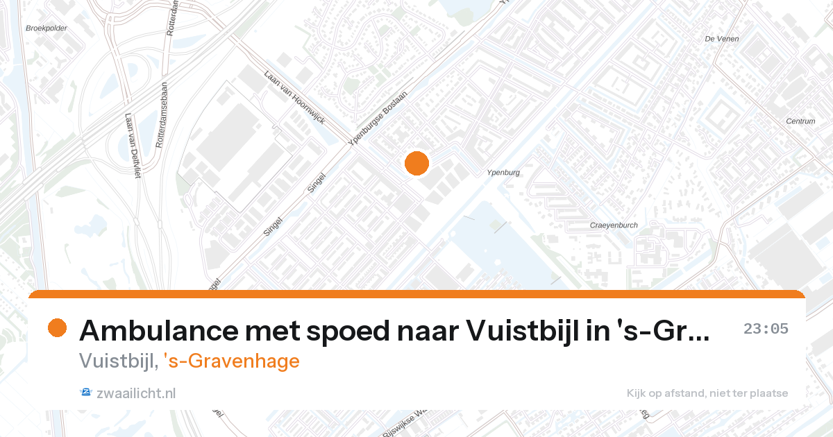 Ambulance met spoed naar Vuistbijl in 's-Gravenhage — 27 aug 2026