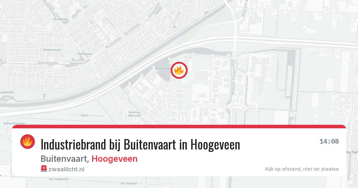 Industriebrand bij Buitenvaart in Hoogeveen — 17 jun 2026