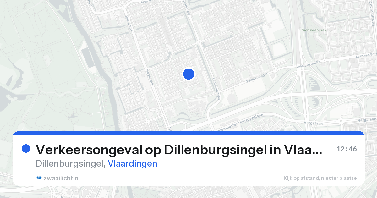Verkeersongeval op Dillenburgsingel in Vlaardingen — 23 aug 2026