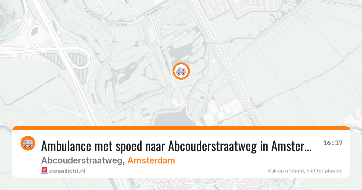 Ambulance met spoed naar Abcouderstraatweg in Amsterdam — 28 jul 2026