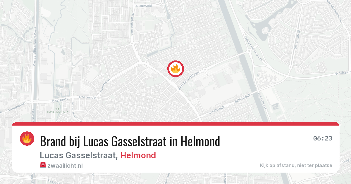 Brand bij Lucas Gasselstraat in Helmond — 28 jun 2026