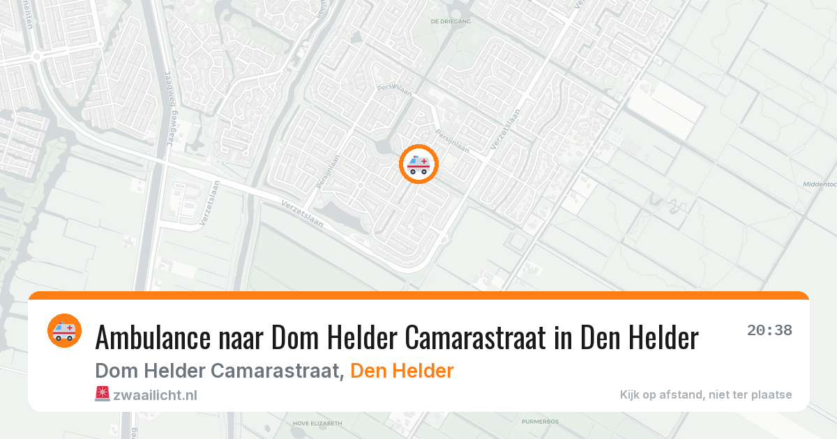 Ambulance naar Dom Helder Camarastraat in Den Helder — 13 aug 2026