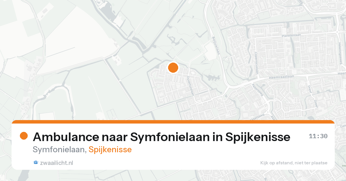Ambulance naar Symfonielaan in Spijkenisse — 21 aug 2026