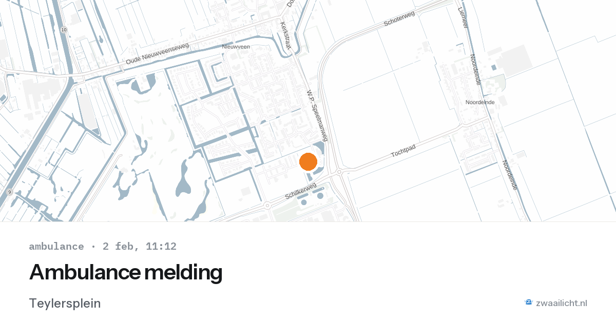 Ambulance melding — 2 feb 2026