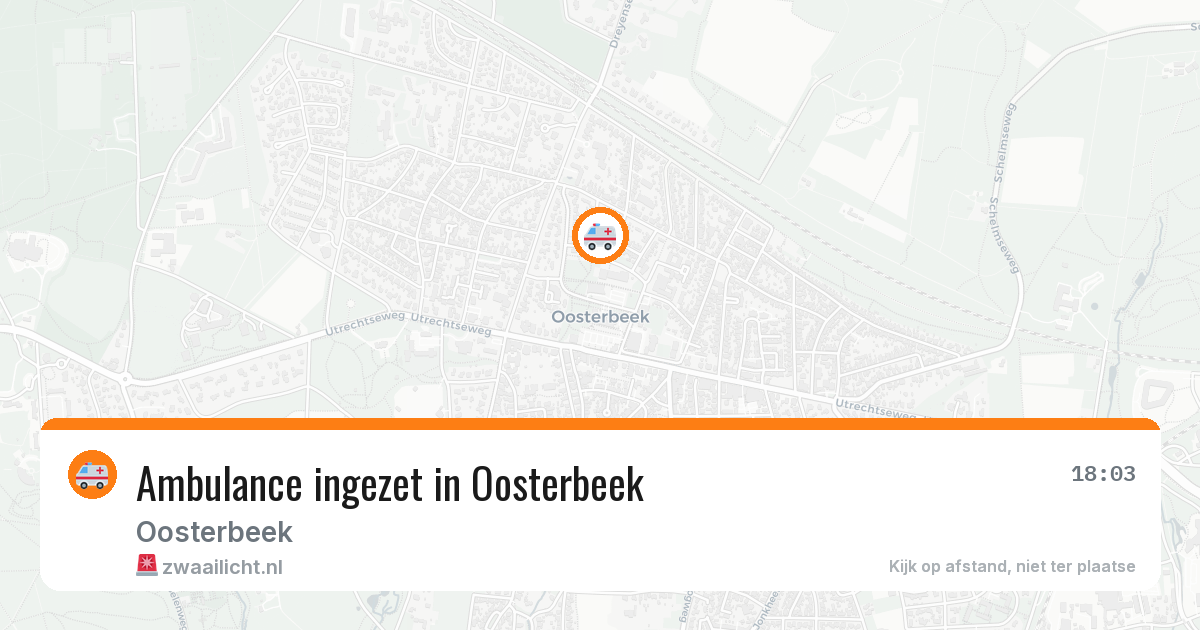 Ambulance ingezet in Oosterbeek — 21 jun 2026