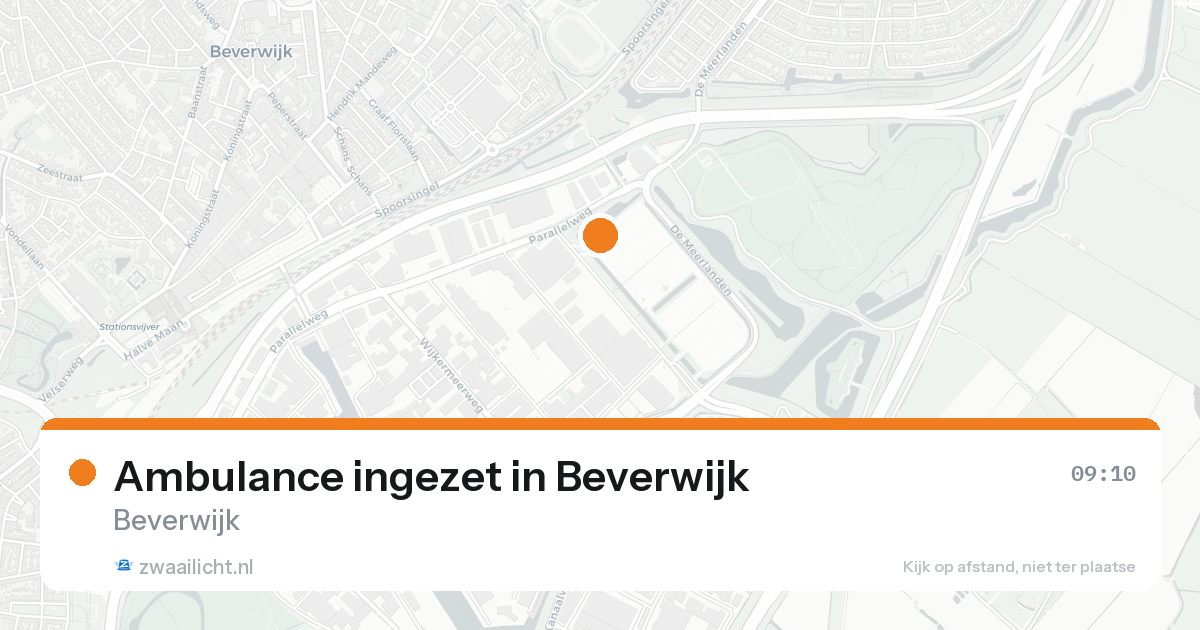Ambulance ingezet in Beverwijk — 30 mei 2026