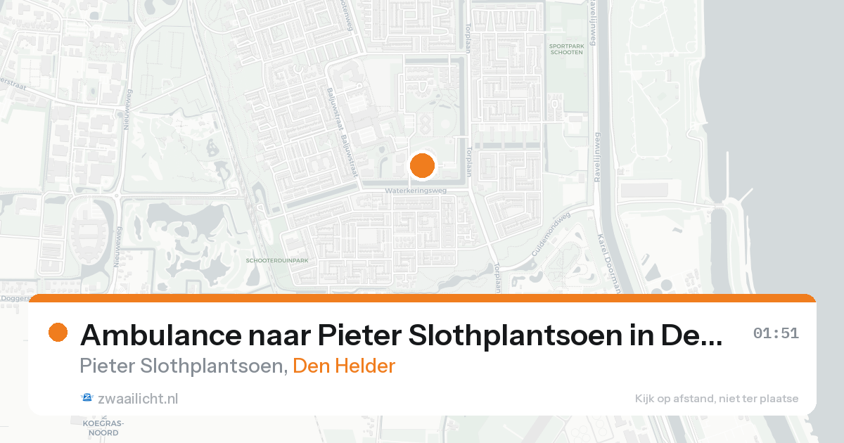 Ambulance naar Pieter Slothplantsoen in Den Helder — 8 feb 2026