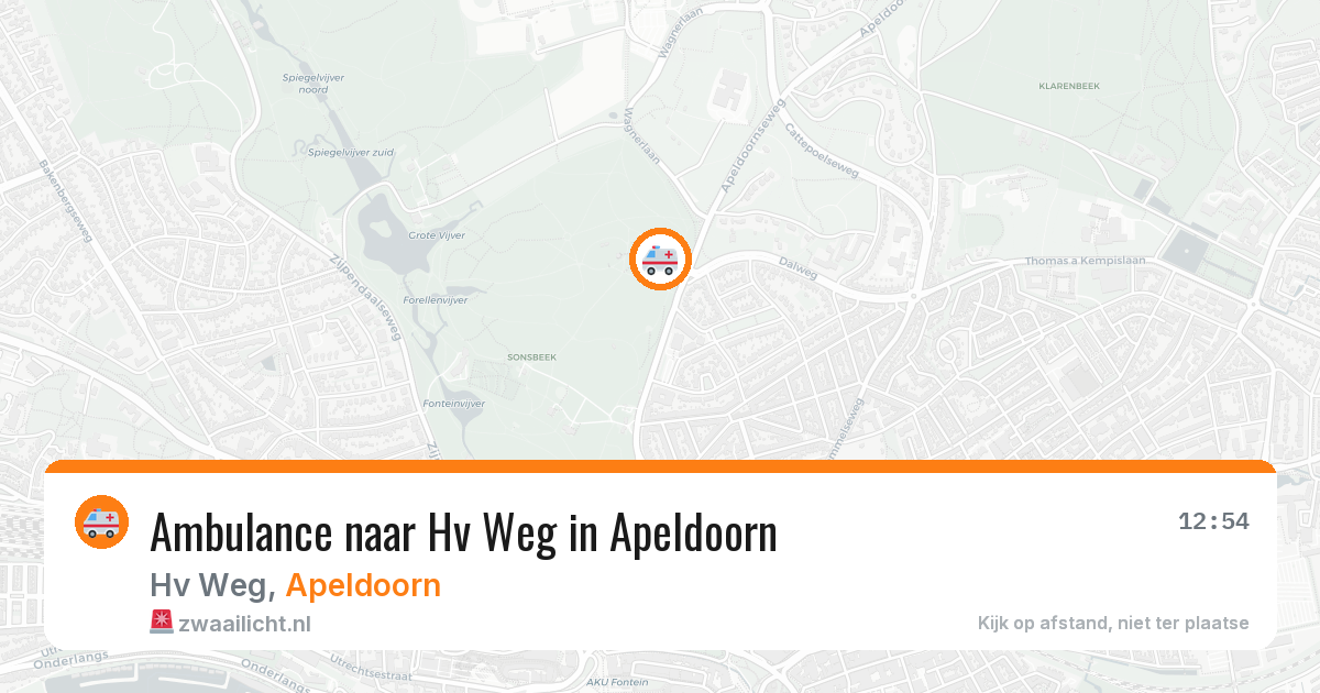 Ambulance naar Hv Weg in Apeldoorn — 13 mrt 2026