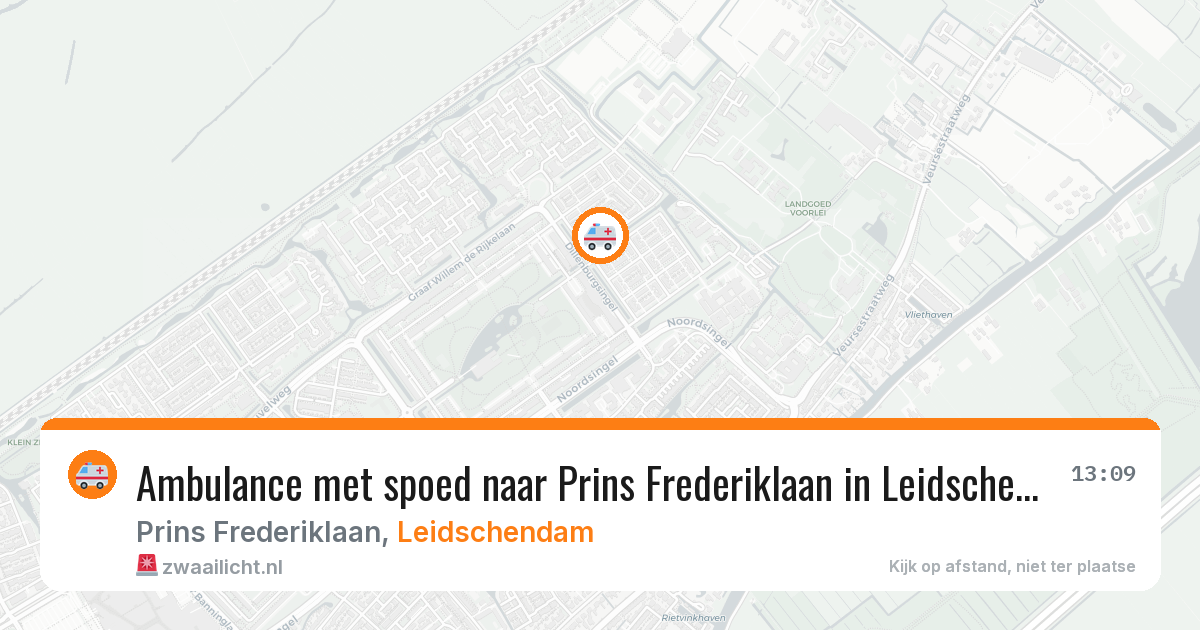 Ambulance met spoed naar Prins Frederiklaan in Leidschendam — 25 jan 2026