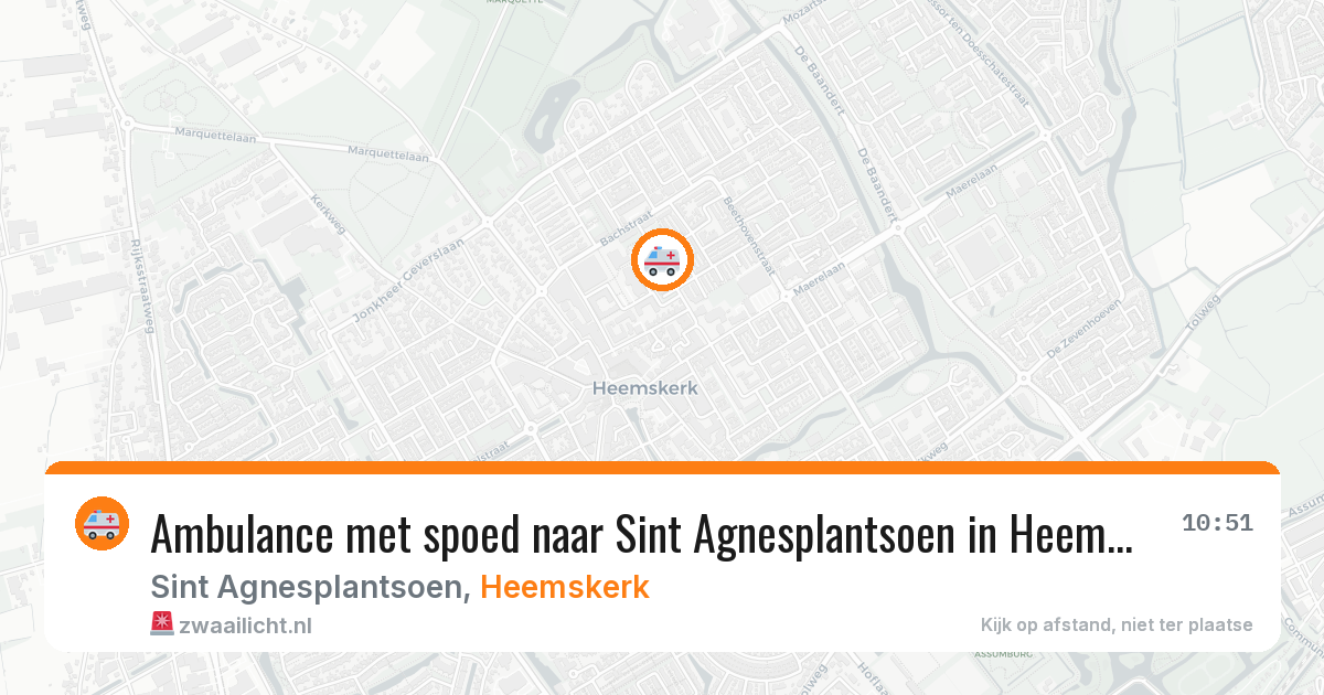 Ambulance met spoed naar Sint Agnesplantsoen in Heemskerk — 6 apr 2026