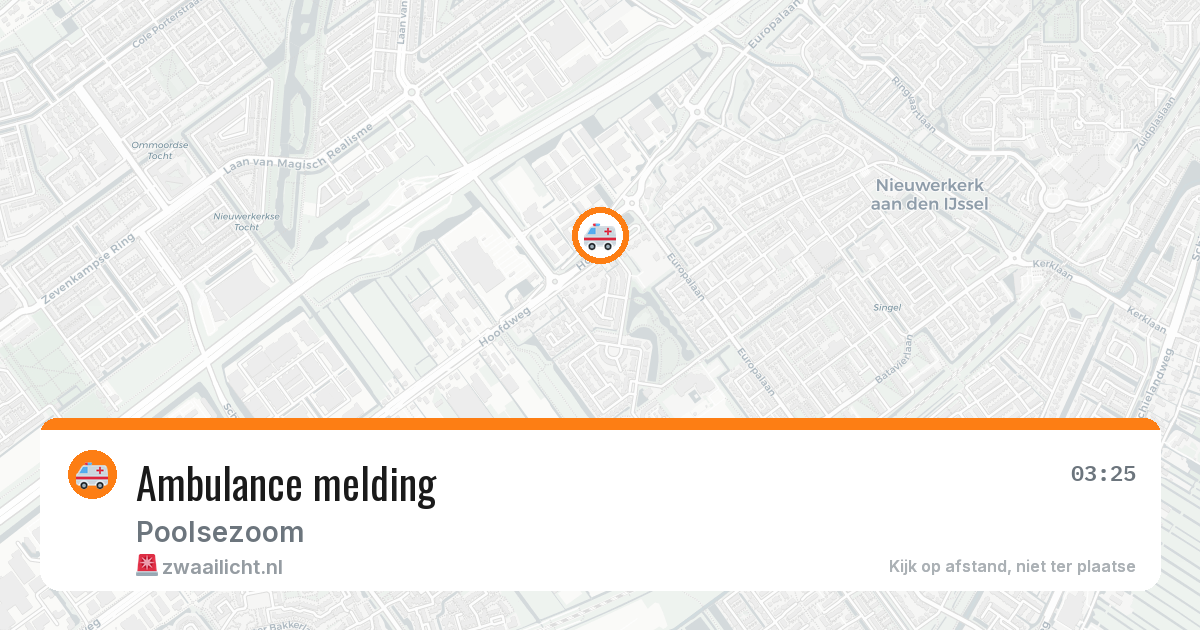Ambulance melding — 25 jan 2026
