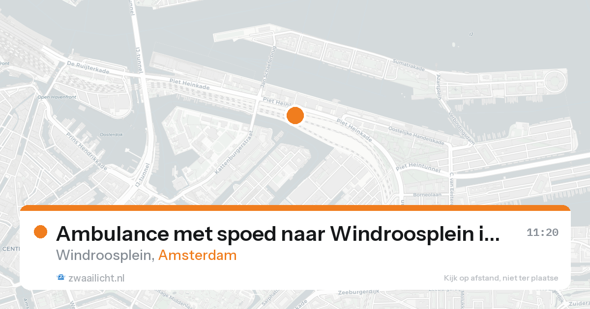 Ambulance met spoed naar Windroosplein in Amsterdam — 31 jan 2026