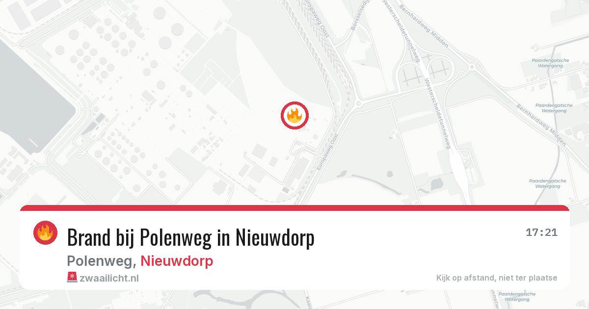 Brand bij Polenweg in Nieuwdorp — 28 jun 2026