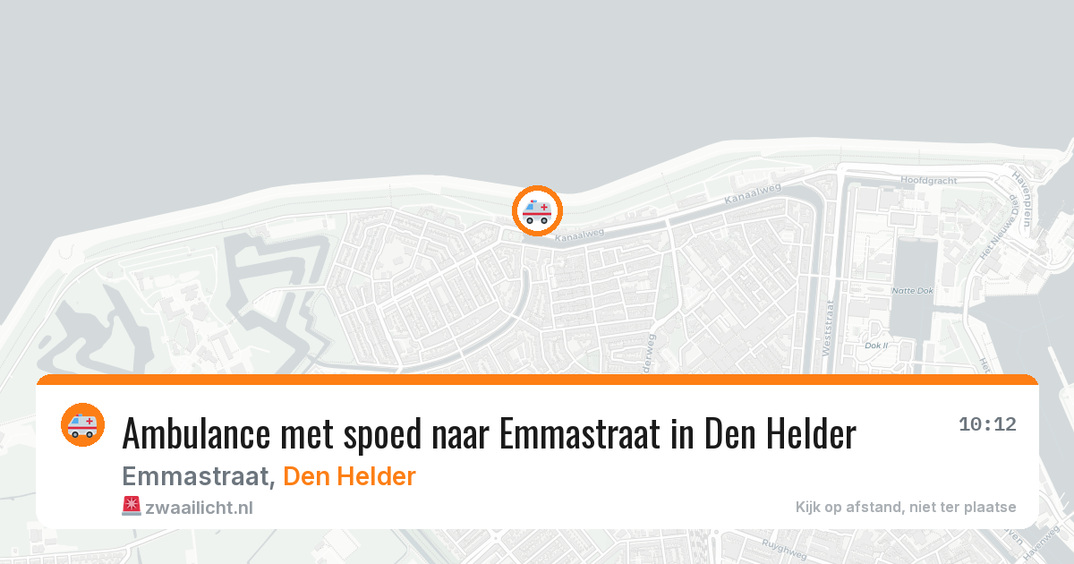 Ambulance met spoed naar Emmastraat in Den Helder — 20 jan 2026