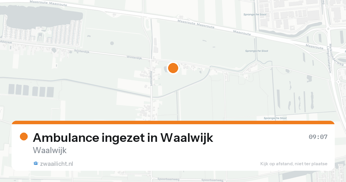 Ambulance ingezet in Waalwijk — 10 jun 2026