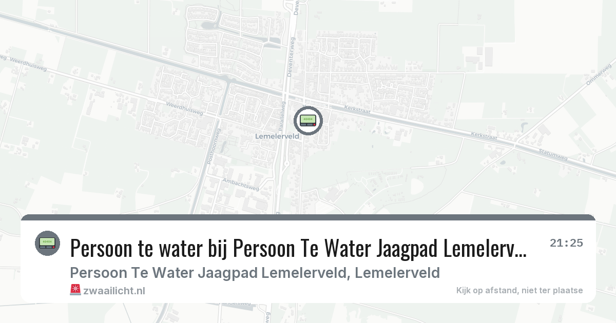 Persoon te water bij Persoon Te Water Jaagpad Lemelerveld in Lemelerveld — 11 jul 2026