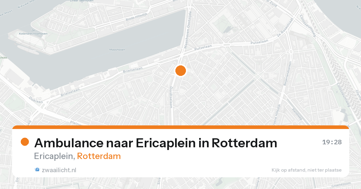 Ambulance naar Ericaplein in Rotterdam — 18 aug 2026