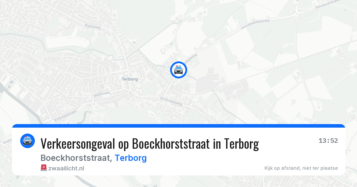 Verkeersongeval op Boeckhorststraat in Terborg — 24 mrt 2026