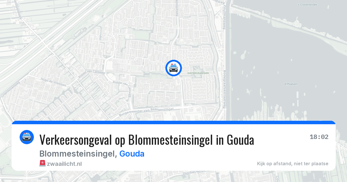 Verkeersongeval op Blommesteinsingel in Gouda — 6 jun 2026