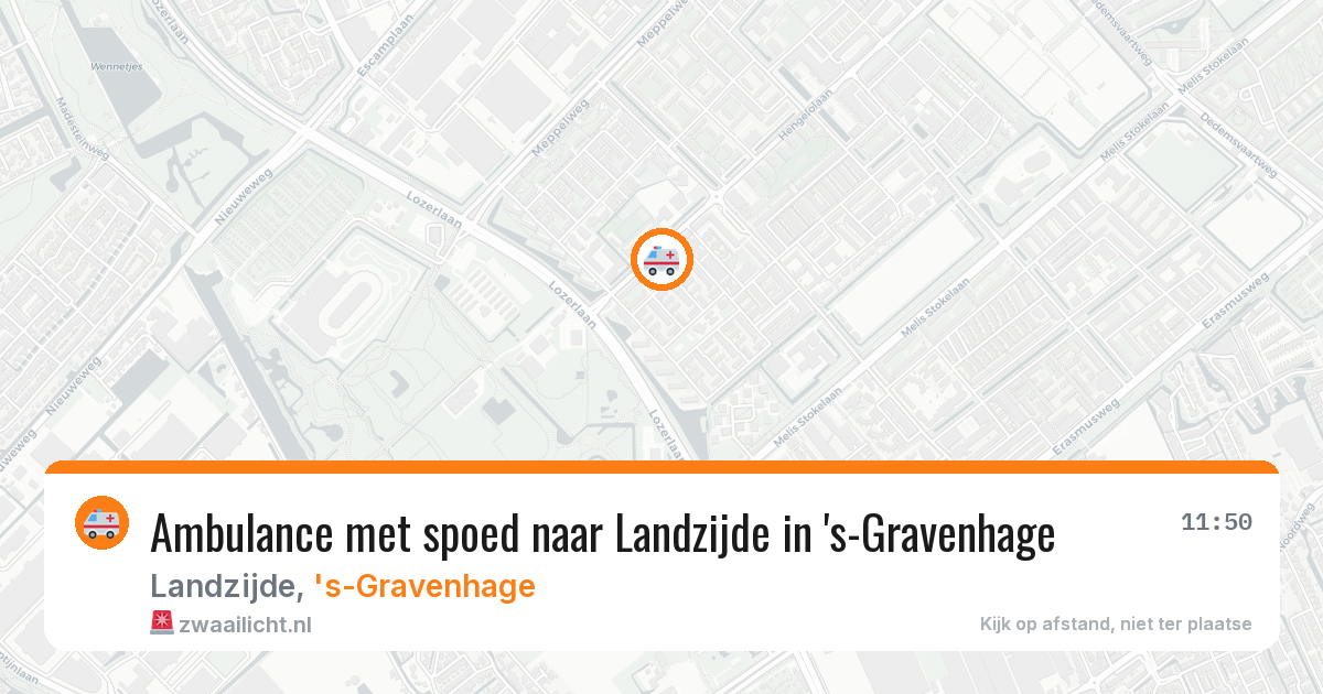Ambulance met spoed naar Landzijde in 's-Gravenhage — 20 mei 2026