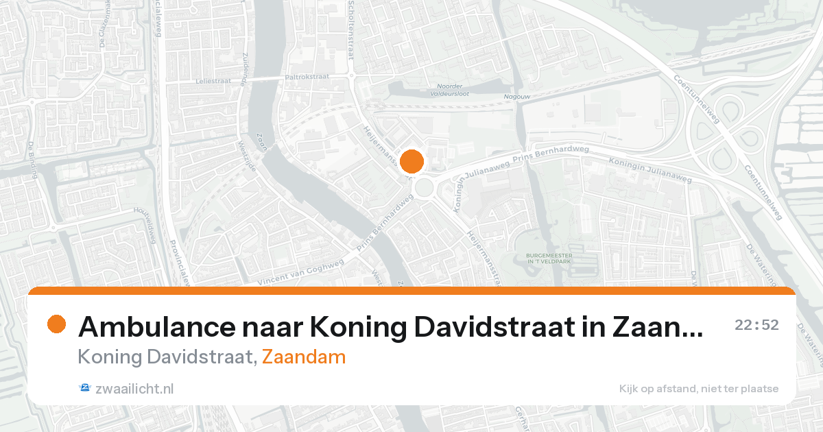 Ambulance naar Koning Davidstraat in Zaandam — 7 jun 2026