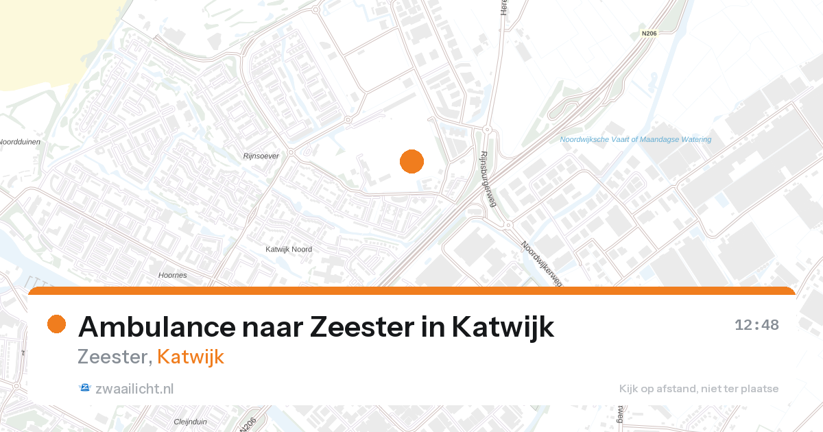 Ambulance naar Zeester in Katwijk — 18 jul 2026